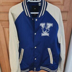 H&M YALE University Satin Varsity Bomber Jacket